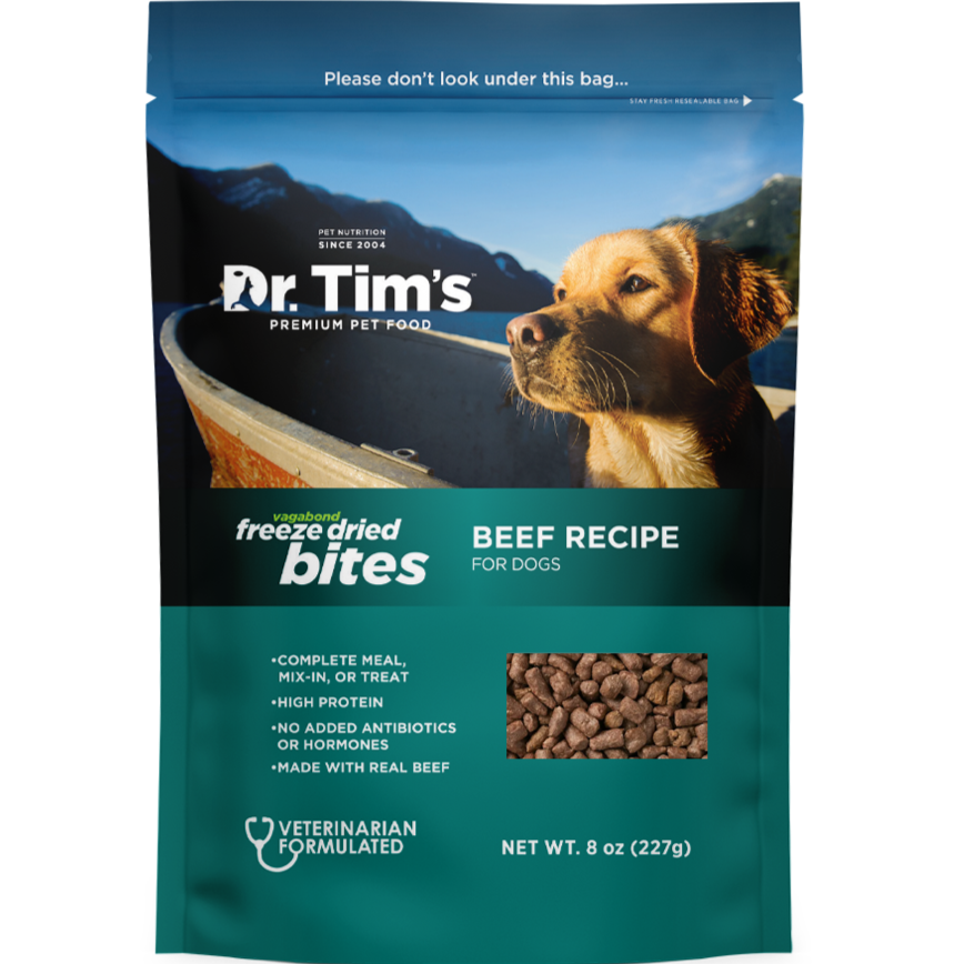 Dr. Tim's Vagabond Beef Bites Freeze-Dried Dog Supplement