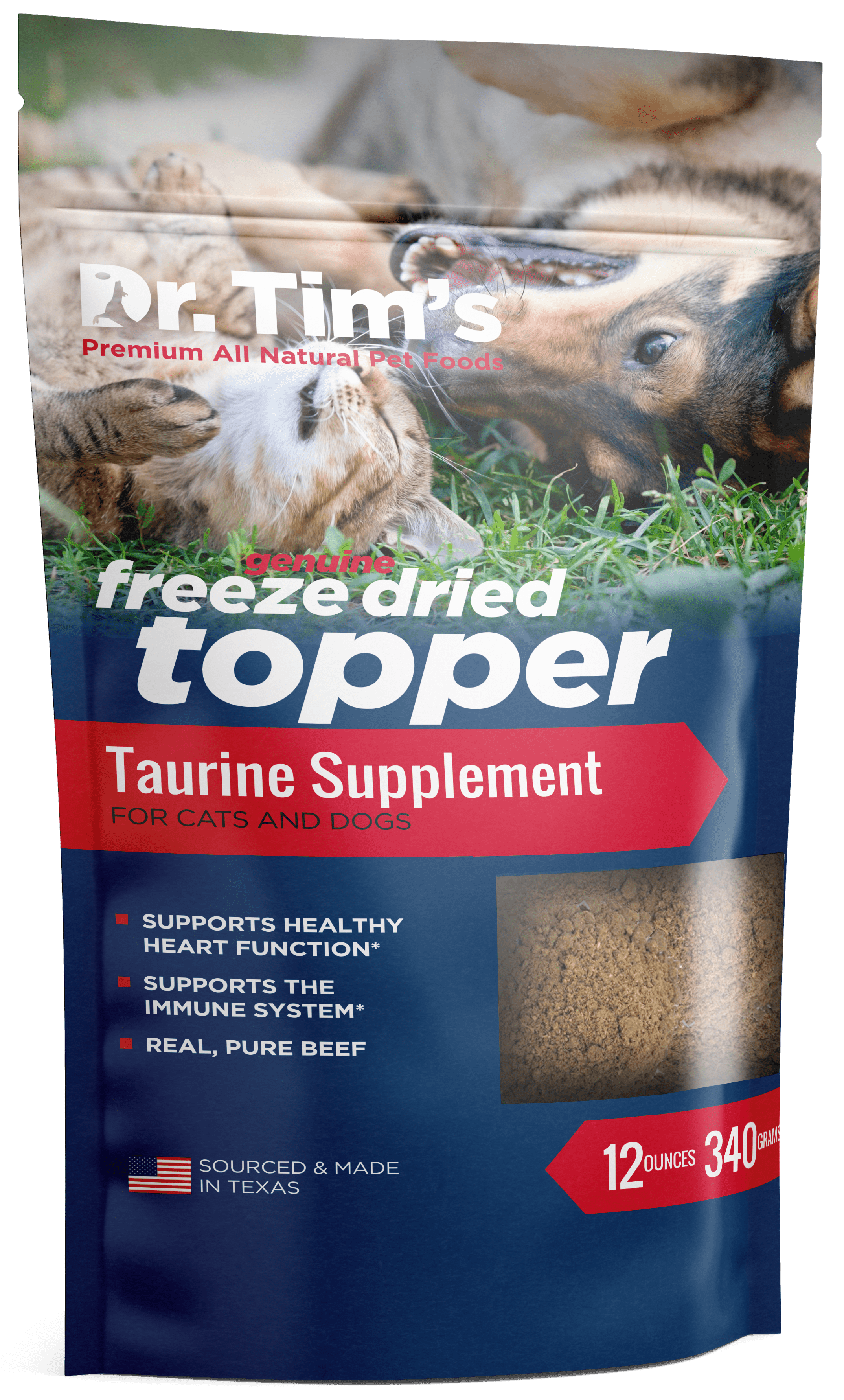 Dr. Tim's Taurine Topper Freeze-Dried Beef